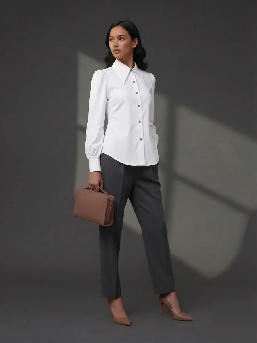 Algefer Faima • Kemeja hip-length modern-fit - Gambar 2